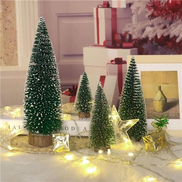 Miniature Pine Tree Tabletop Christmas Pine Tree Decor Christmas Tree Toppers - Picture 5 of 7